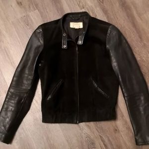 Vintage leather Mango Bomber Jacket